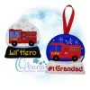 Firetruck Snowglobe Ornament
