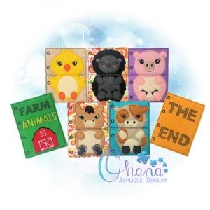 Farm Animal Flip Book - Ohana Applique Designs