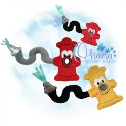 OAD Fire Hydrants Stuffie Maggie H 80072 Fire Hydrant Stuffie Embroidery