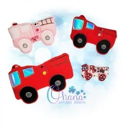 Firetruck Stuffie Embroidery