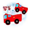 OAD Fire Truck Stuffie Multi MB 80072
