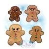 Gingerbread Feltie Embroidery Design