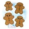 Gingerbread Feltie Embroidery Design