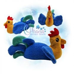 Rooster Stuffie Embroidery