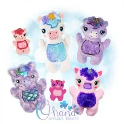 Sparkles Unicorn Stuffie Embroidery Sparkles Unicorn Stuffie Embroidery
