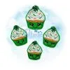Shamrock Cupcake Feltie Embroidery