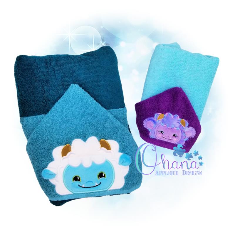 Yeti Peeker Embroidery Design - Ohana Applique Designs