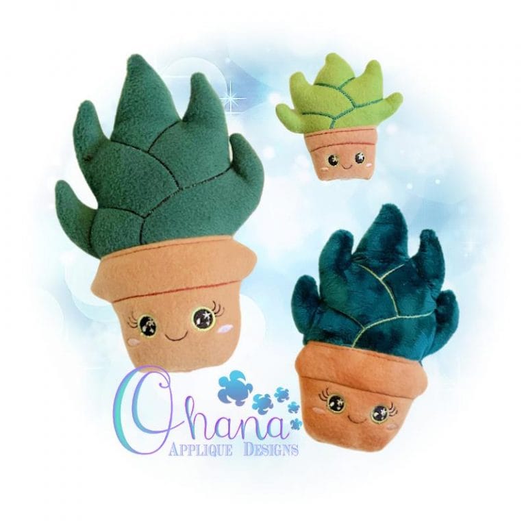 Aloe Stuffie Embroidery Design