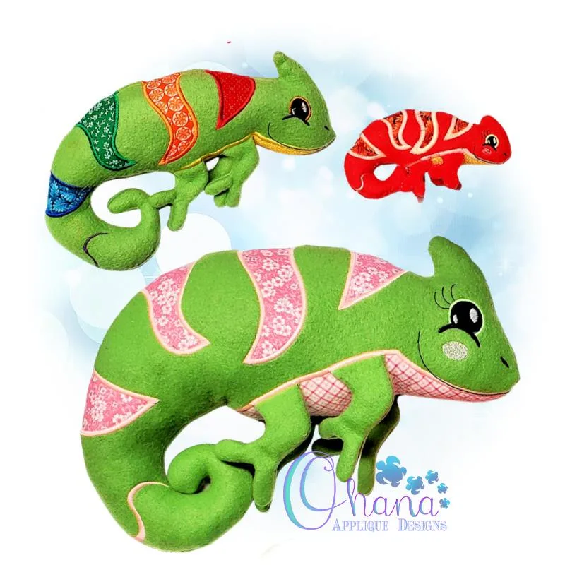 OAD Chameleon Stuffie Multi MB 80072 Chip Chameleon Stuffie