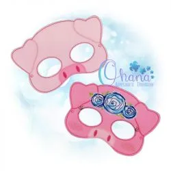 OAD Floral Pig PM AK 80072 Floral Pig Pretend Mask