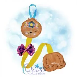 Floral Sloth Bow Holder