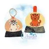 OAD Floral Tiger Co ASH 80072 Floral Tiger Snowglobe Ornament