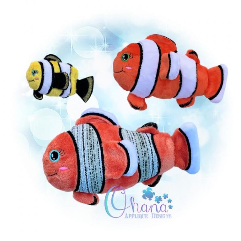 Clown Fish Stuffie Embroidery