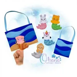 MerAnimal Finger Puppets Embroidery