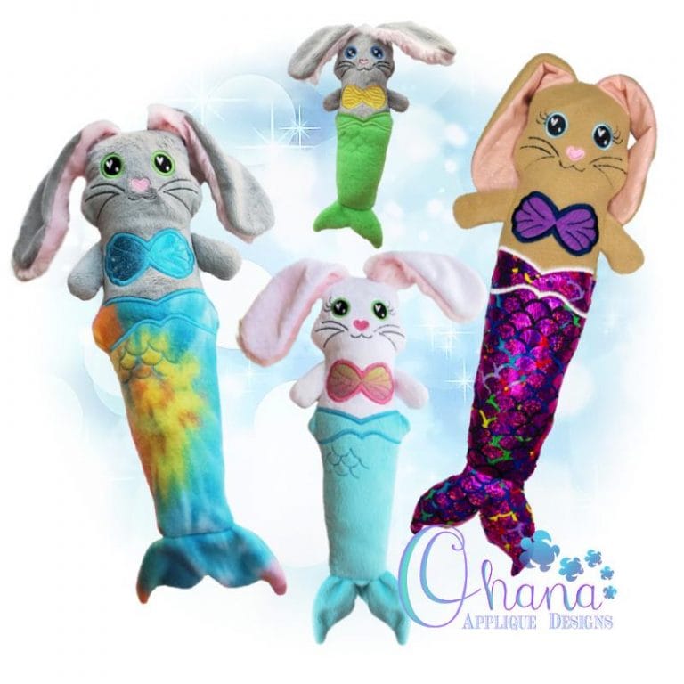MerBunny Stuffie Embroidery Design