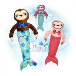 MerSloth Stuffie Embroidery Design