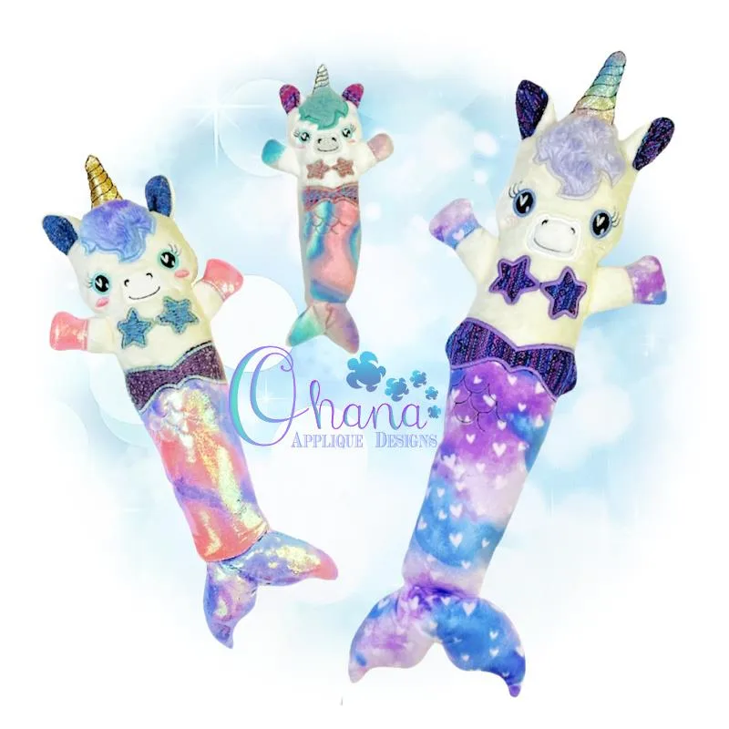 MerUnicorn Stuffie Embroidery Design MerUnicorn Stuffie Embroidery Design