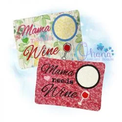 Mama Needs Wine Mug Rug