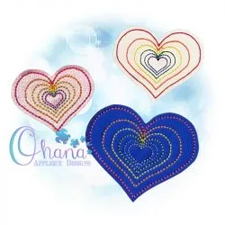 Rainbow Heart Feltie