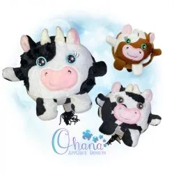 Ball Cow Stuffie Embroidery