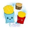 Kawaii Fries Stuffie Embroidery