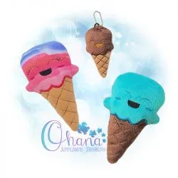 OAD IceCream Cone Stuffie Multi MaggieH 80072 Ice Cream Cone Stuffie
