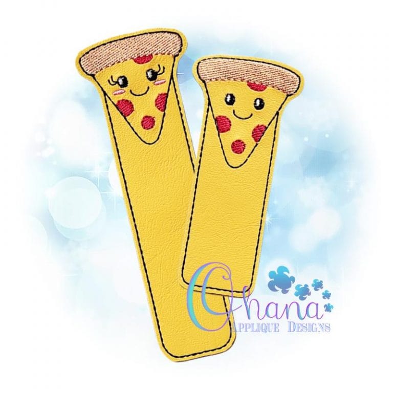 Pizza Bookmark Embroidery Design