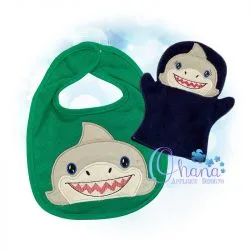 Shark Peeker Embroidery Design