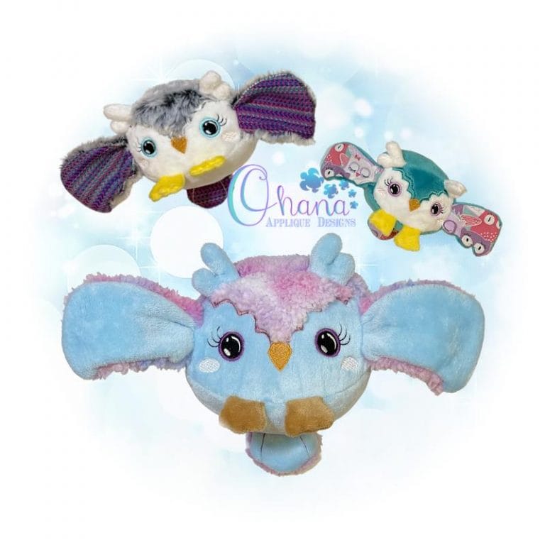 Ball Owl Stuffie Embroidery