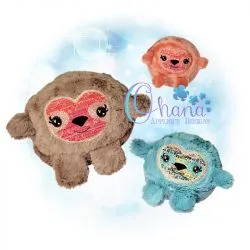 Ball Sloth Stuffie Embroidery