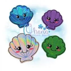 OAD Clam Shell Feltie SL 80072 Shell Feltie Embroidery Design