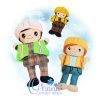 Construction Worker Stuffie Embroidery