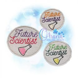 Future Scientist Feltie Embroidery