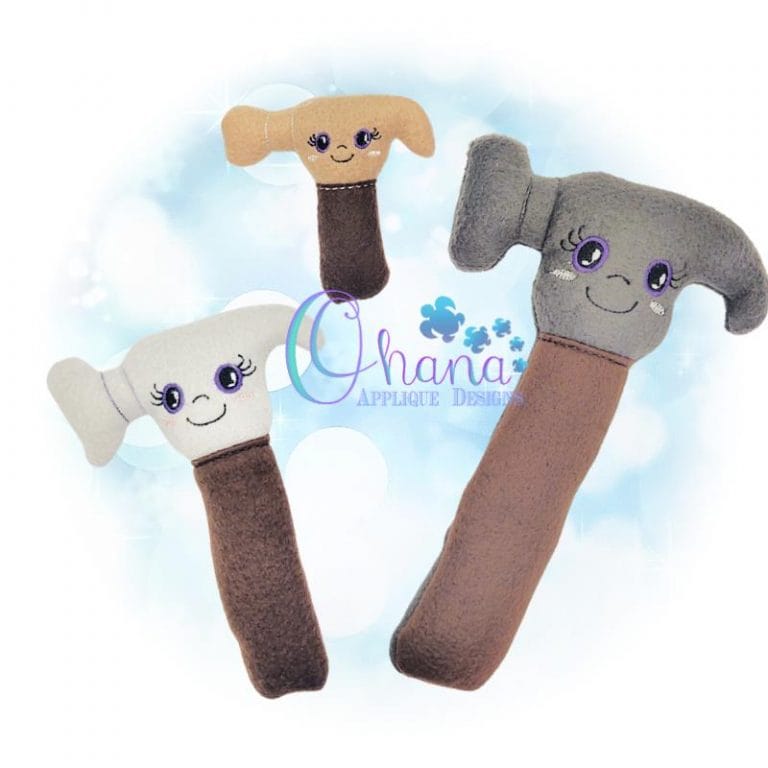 Hammer Stuffie Embroidery Design
