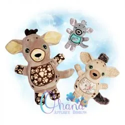 Hyena Stuffie Embroidery Design