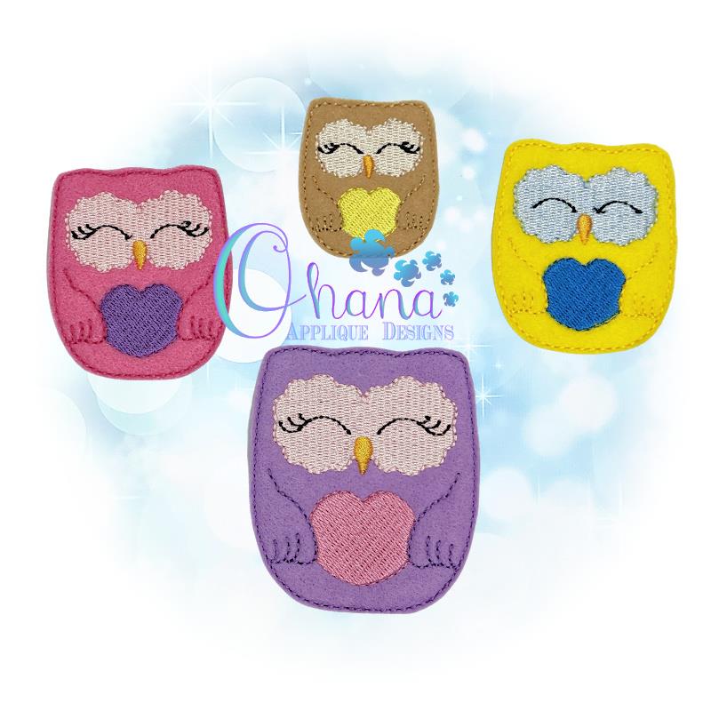 Owl Feltie Embroidery Design