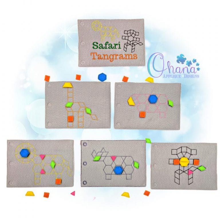 Safari Tangram Quiet Book