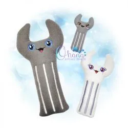 OAD Wrench Stuffie Multi SB 80072 Wrench Stuffie Embroidery Design