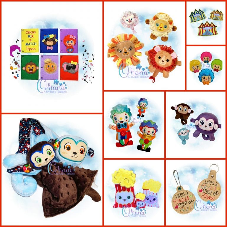 Circus Week Bundle Embroidery