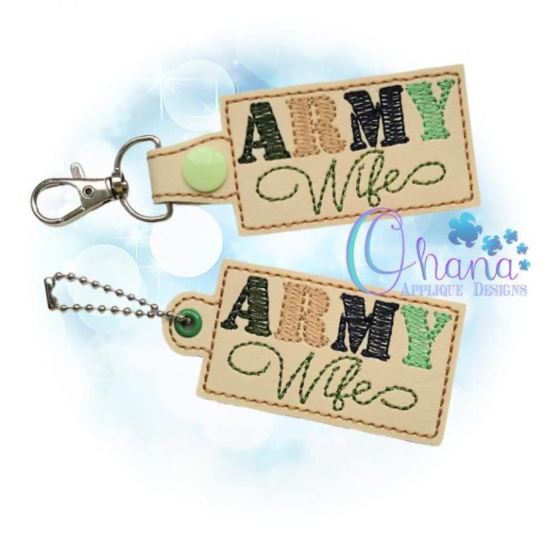 Army Wife Key Chain