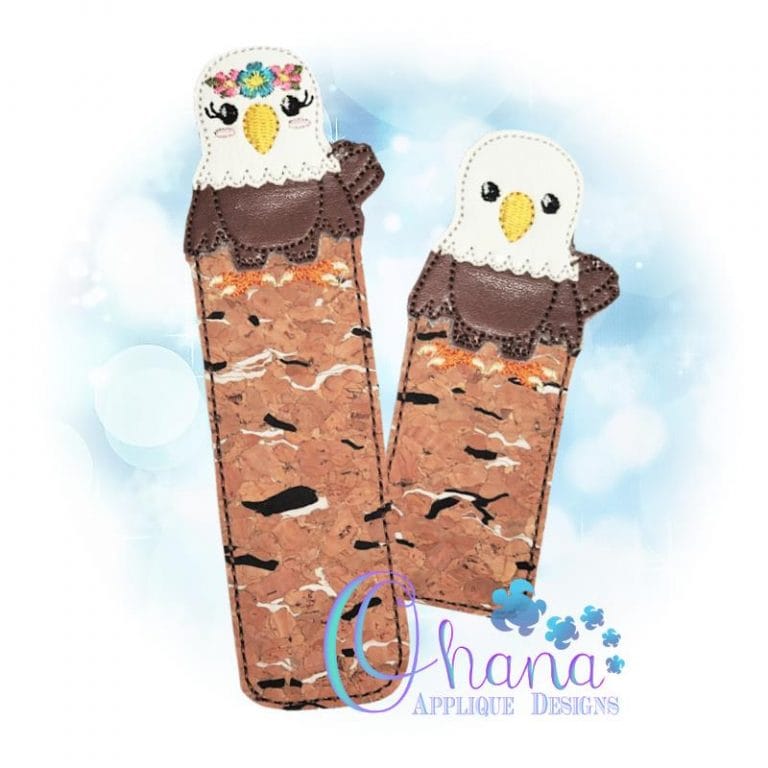 Floral Eagle Bookmark Embroidery