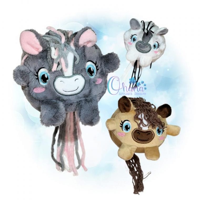 Ball Horse Stuffie Embroidery
