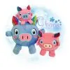 OAD Ball Pig Stuffie Multi JH 80072 OAD Ball Pig Stuffie Multi JH 80072