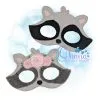 OAD Floral Raccoon PM 800 72 Raccoon Pretend Mask Embroidery
