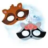 OAD Floral Raccoon PM MLH 80072 Raccoon Pretend Mask Embroidery