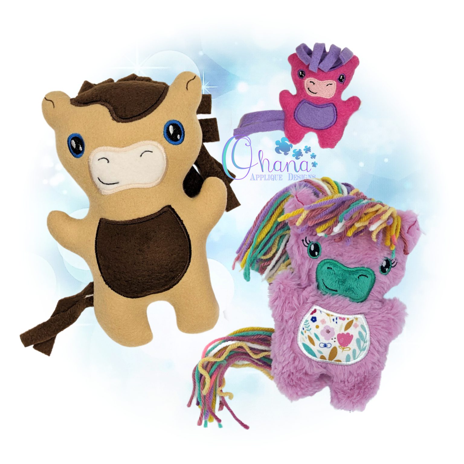 OAD Hazel Horse Stuffie 2000 Hazel Horse Stuffie Embroidery