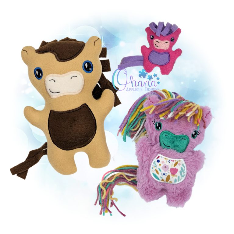 Hazel Horse Stuffie Embroidery