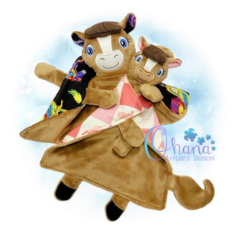 Horse Lovey Embroidery Design