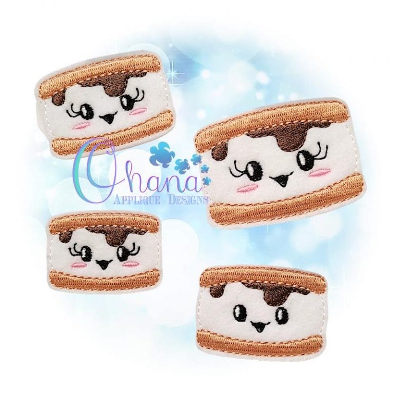 Smores Feltie Embroidery Design
