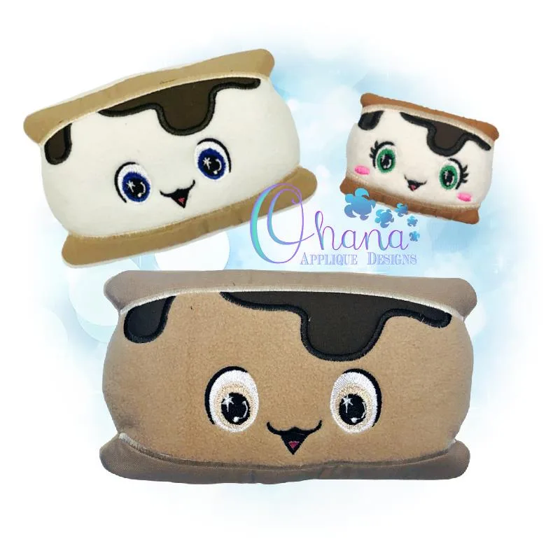 Smore Stuffie Embroidery Design